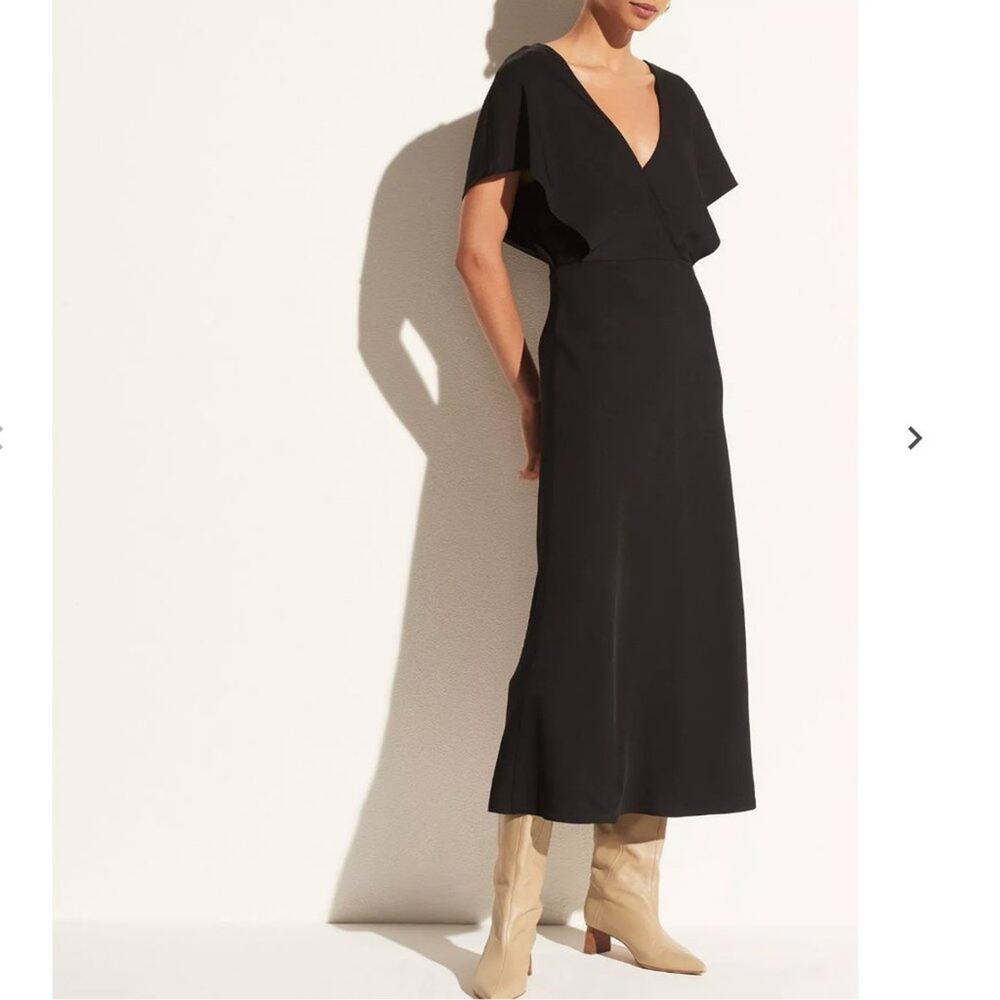 Vince V-Neck Flutter Sleeve Dress Size 0 NWT